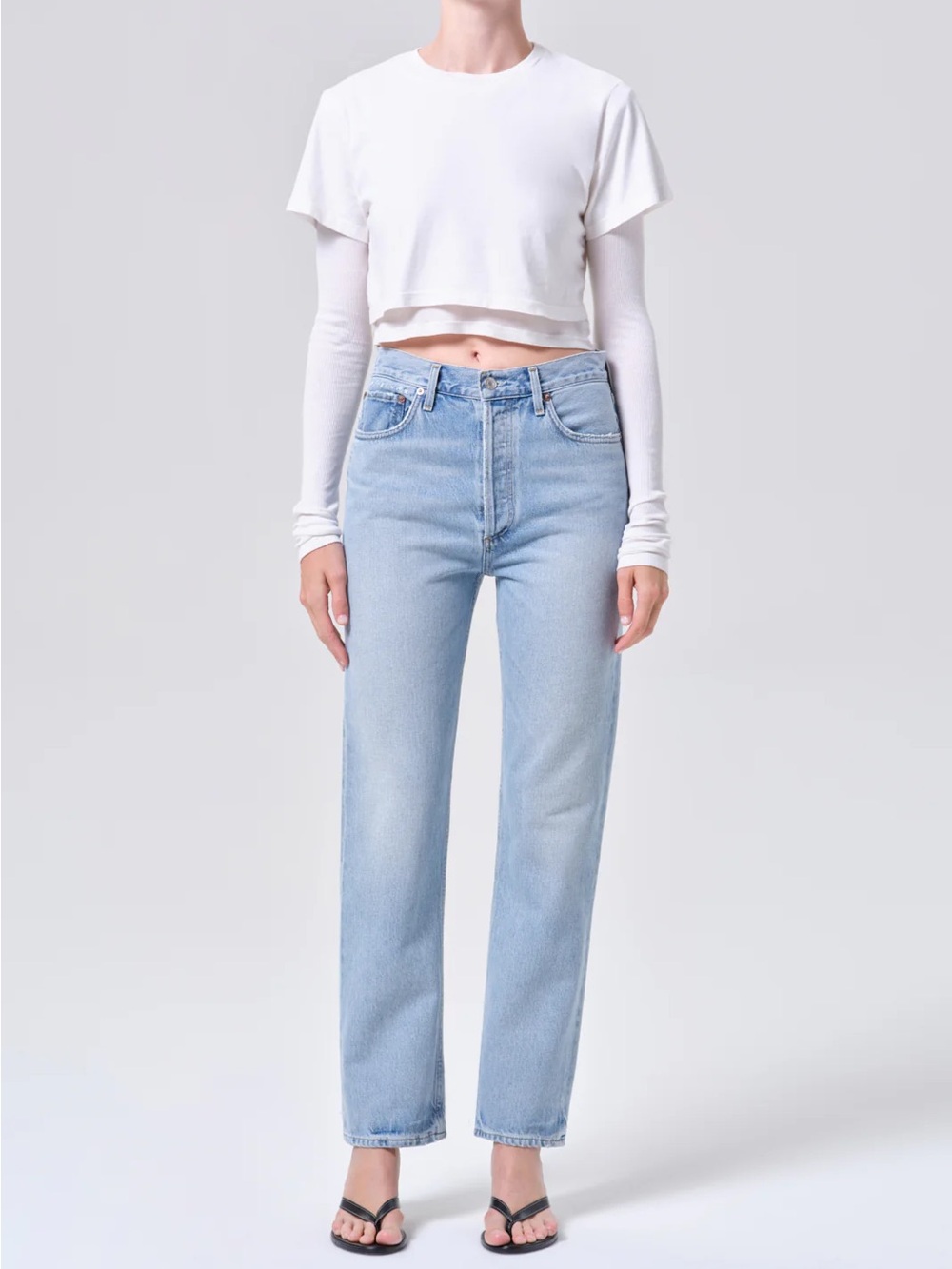 AGOLDE 90'S PINCH WAIST HIGH RISE STRAIGHT (WEIGHTLESS)